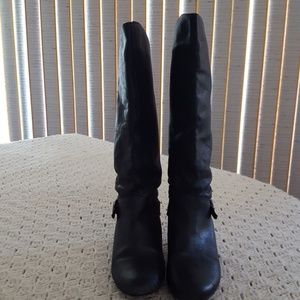 Black to the knees Boots.